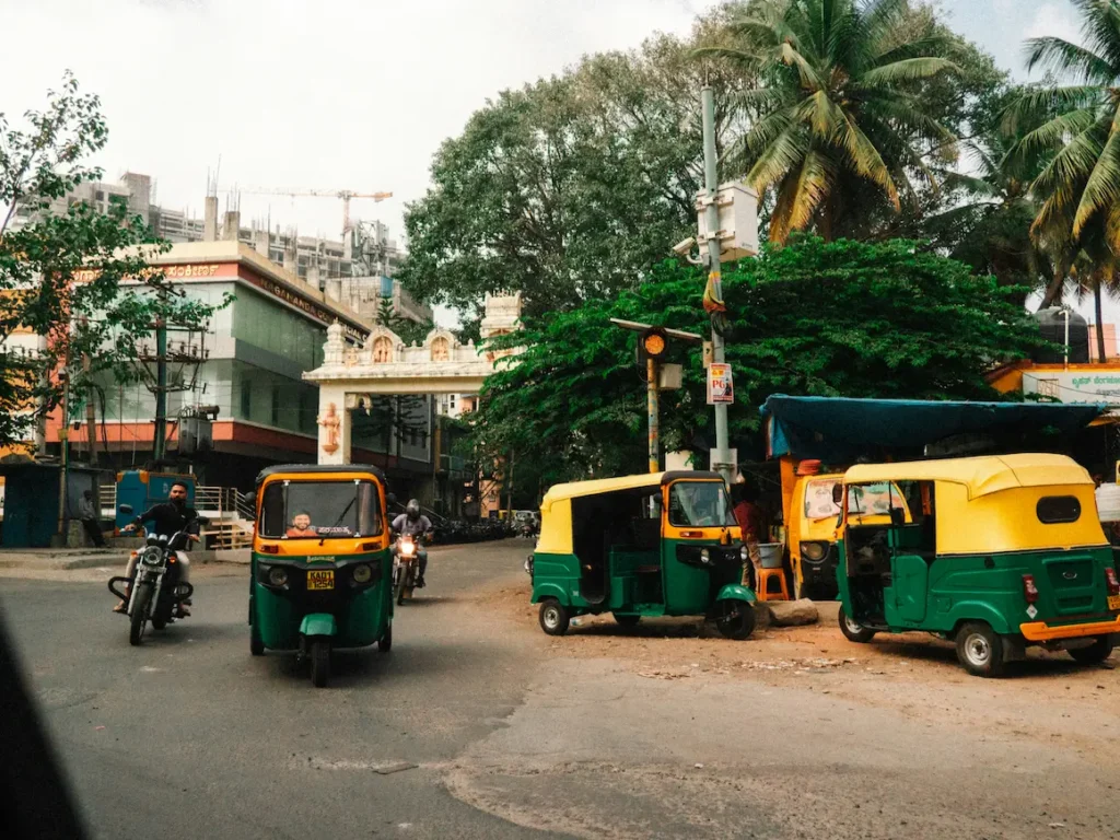 Tuk-tuks in India are best for navigating the Indian streets with kids.
