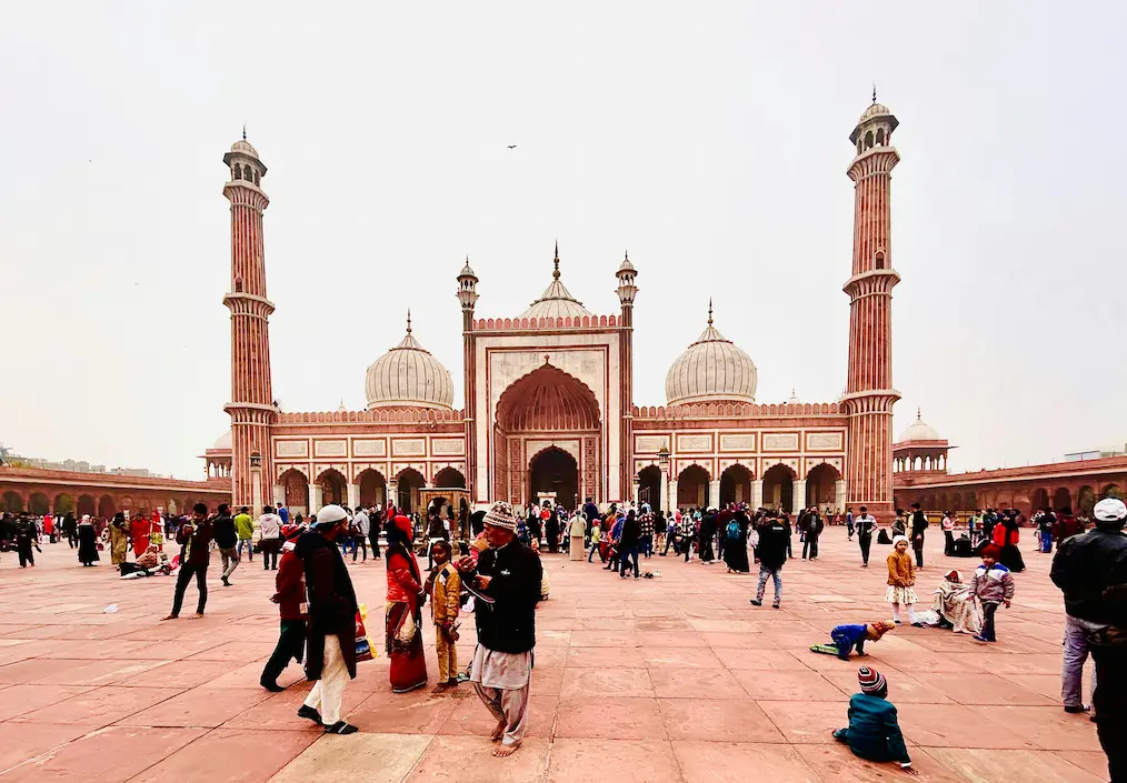 Delhi's busiest place—the Jama Masjid.
