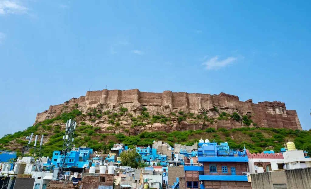 Mehrangarh fort in blue city India