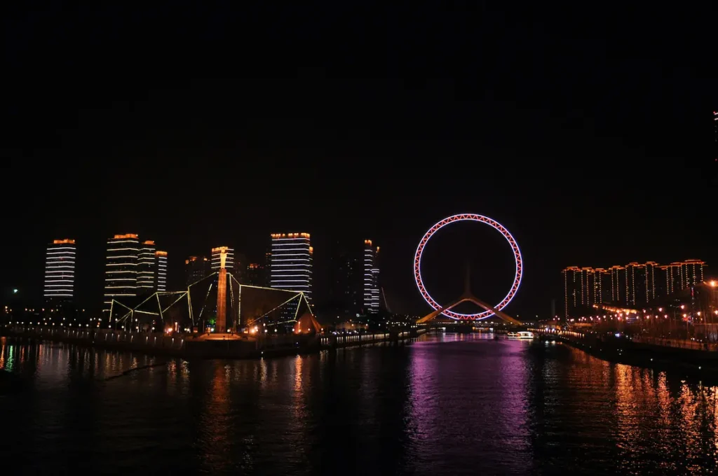 The view of Tianjin in Night 