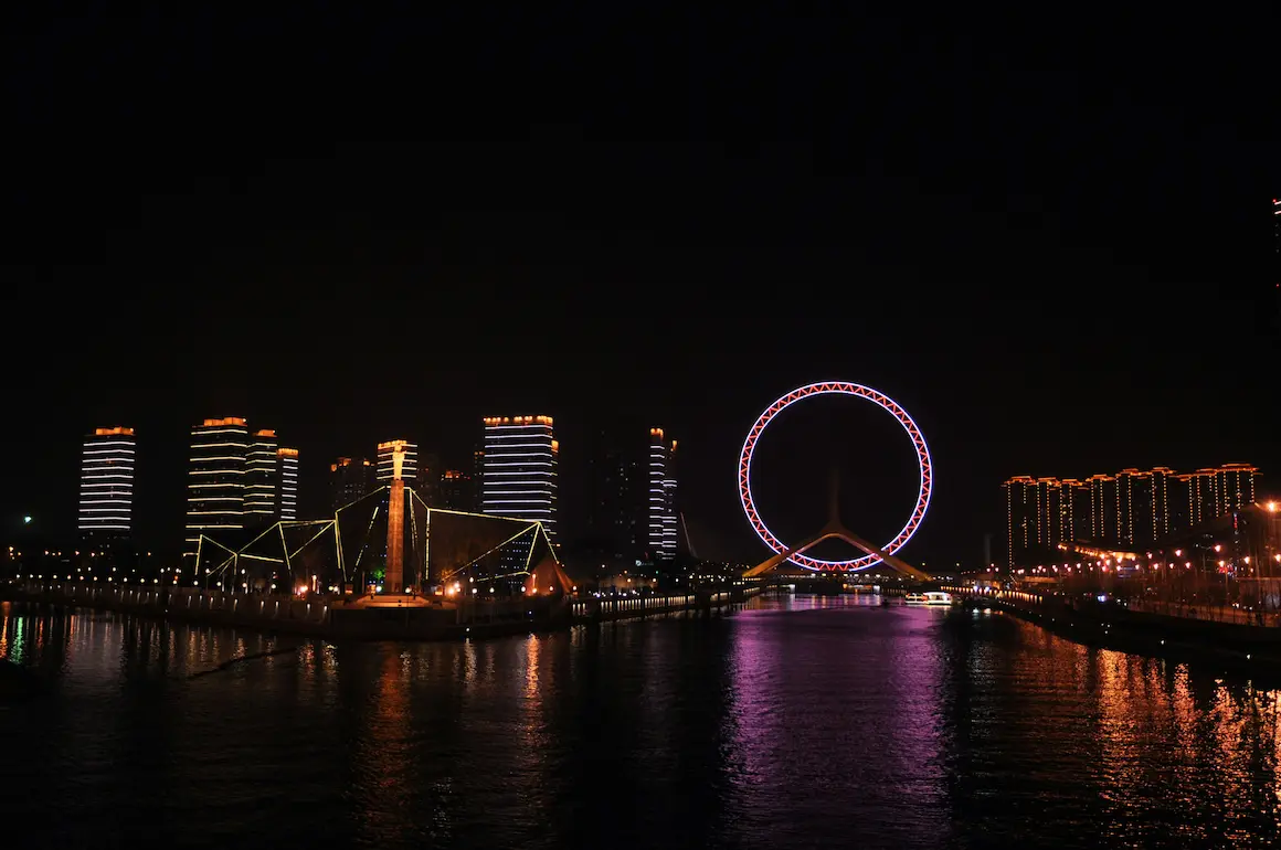 The view of Tianjin in Night
