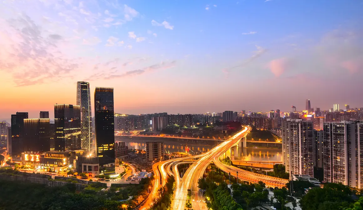Beijing, China, night view