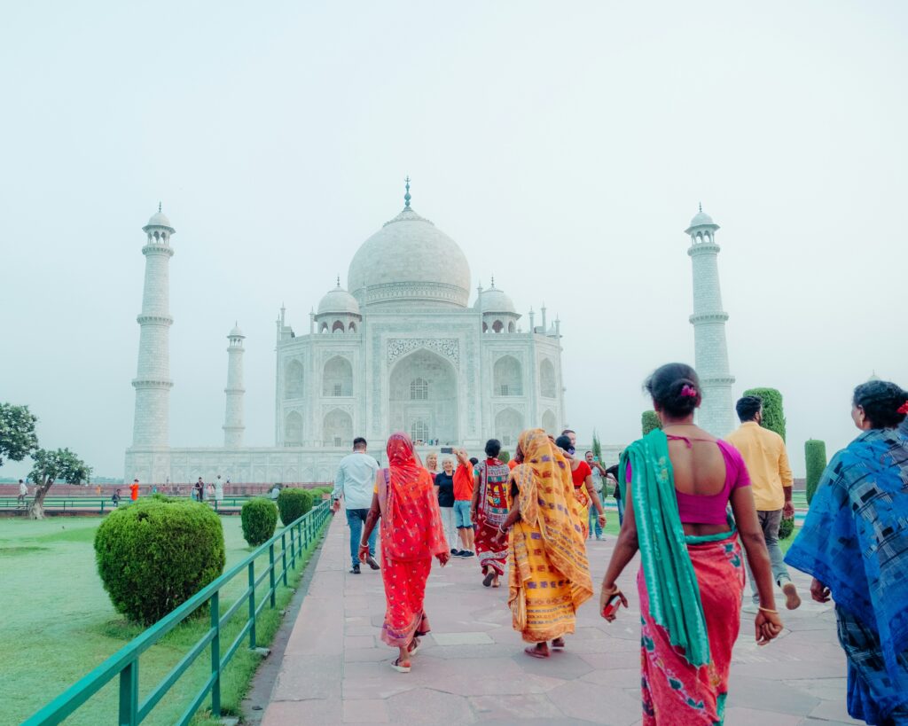 The Taj Mahal in Agra is a must-visit place in India with kids. 