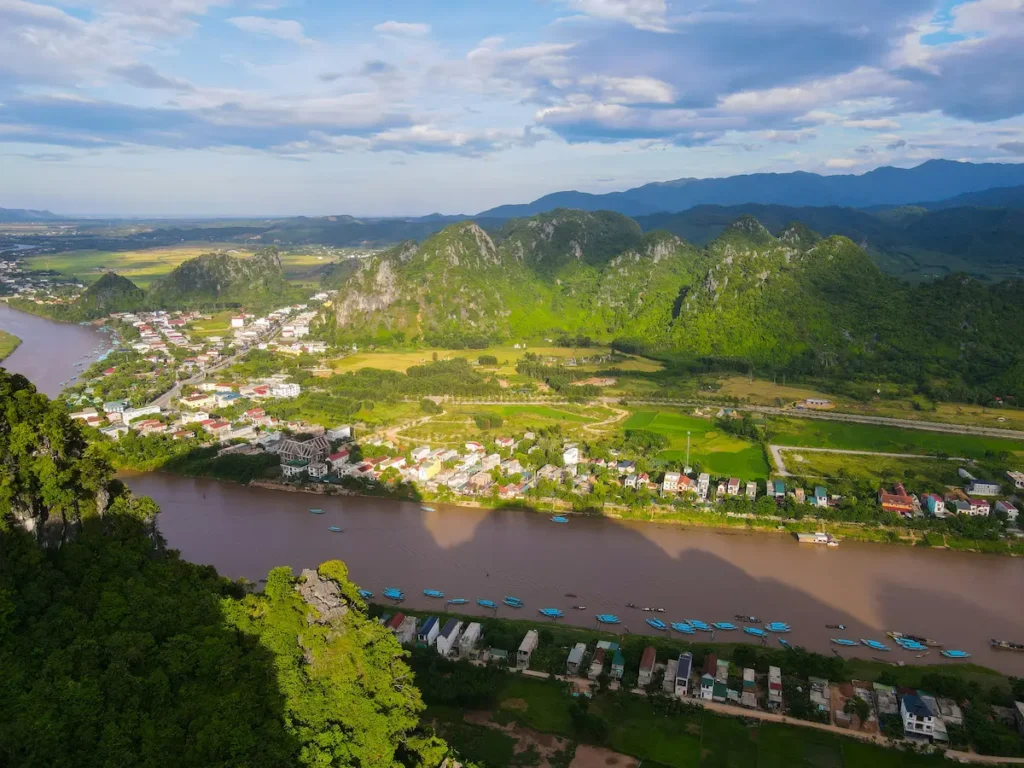 boutique hotels along the main street are convenient for cave tours in Phong Nha. 