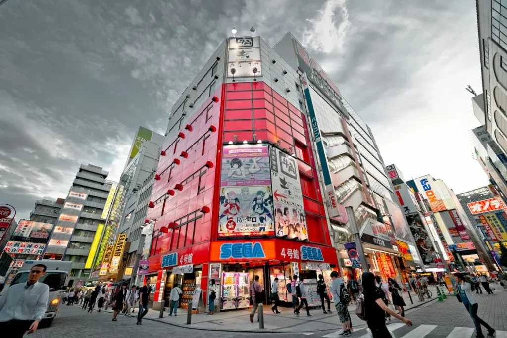 the view of Tokyo's streets that are walkable and stroller-friendly