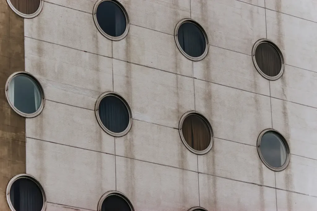 A view of the capsule hotels of Tokyo