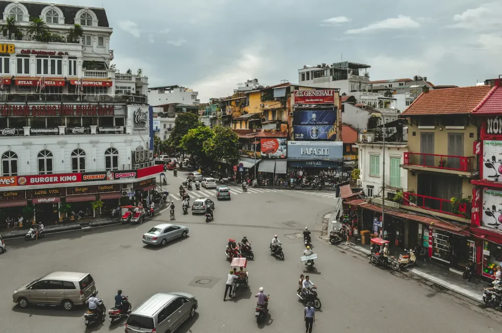 The view of Hanoi is loud, chaotic, and busy — yes, crossing streets with little ones can make your heart race