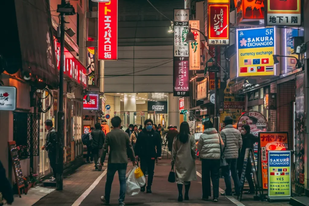  The lively market in Osaka is where locals shop for the freshest seafood.