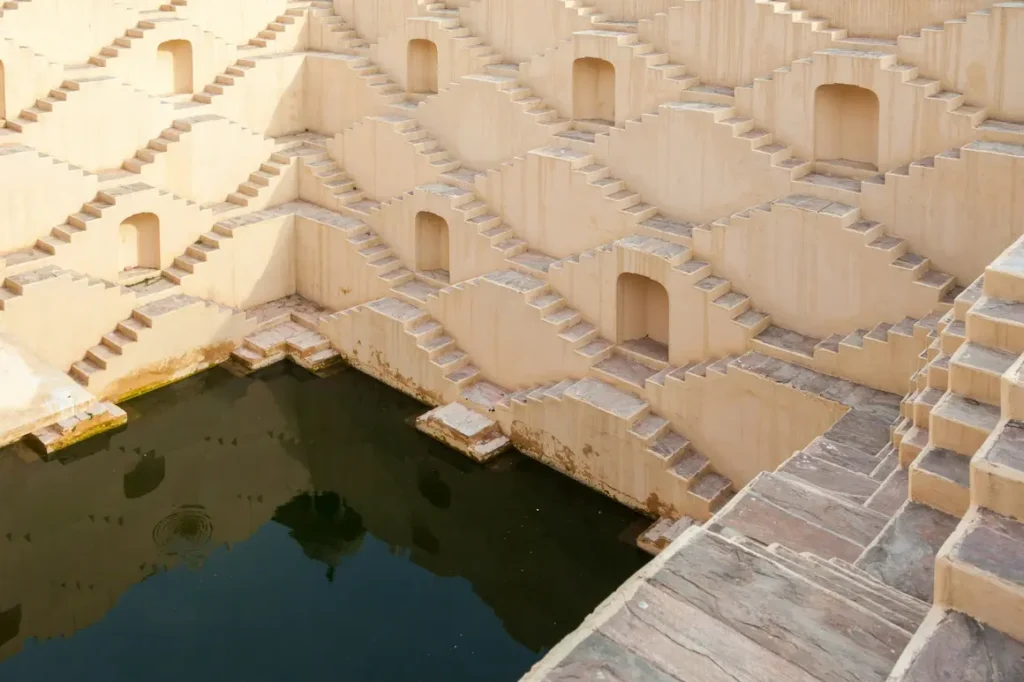 The Chand Baori stepwell in Abhaneri is the most dizzying stepwell in India.