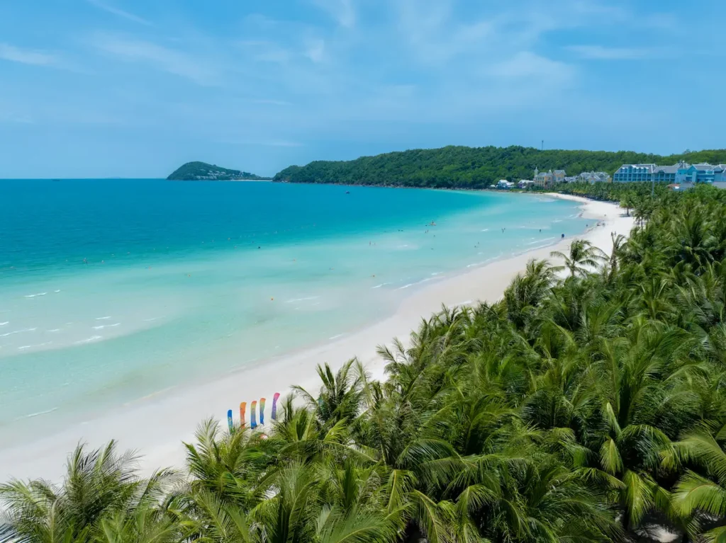 Beautiful beach of Vietnam, best enjoyed in winter in Asia.
