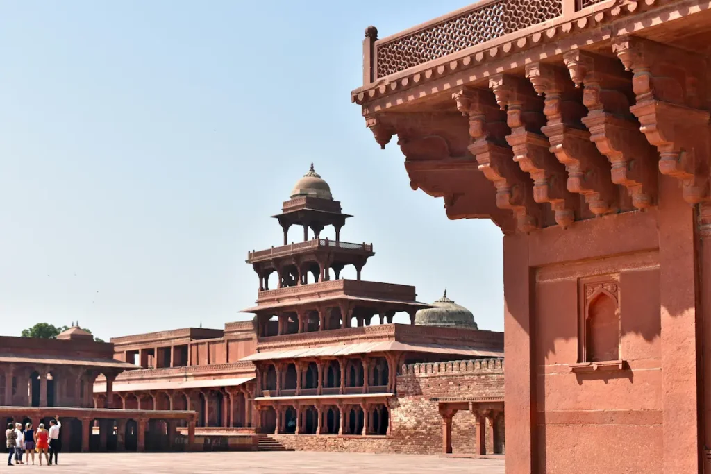 Fatehpur Sikri Fort, Akbar's abandoned city, is the best day trip on an en route trip with kids from Agra to Jaipur.