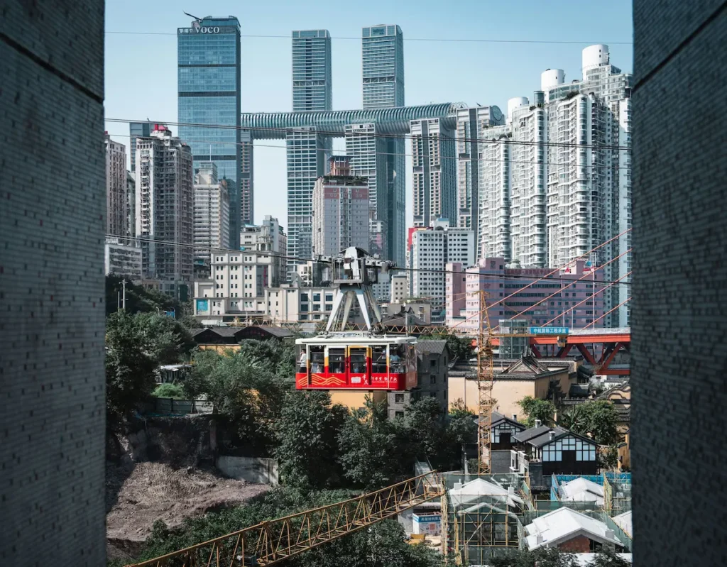 Yangtze River Cable Car to get the best Chongqing view from sky