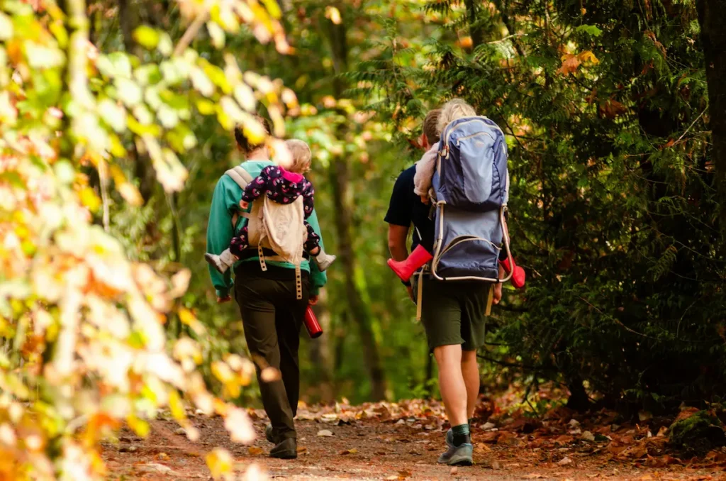 A comfortable backpack carrier is a must with young kids or toddlers in Zhangjiajie