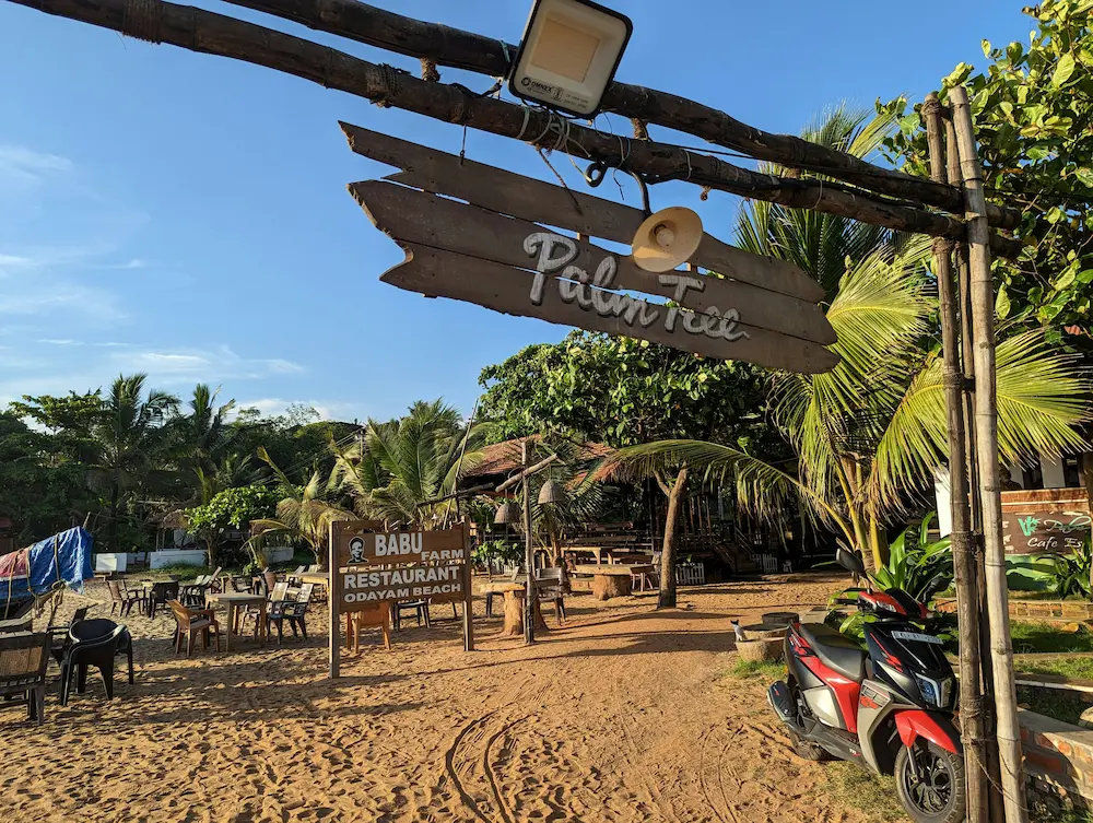 The clifftop view of Varkala Beach at sunset is best near the backwaters of Kerala