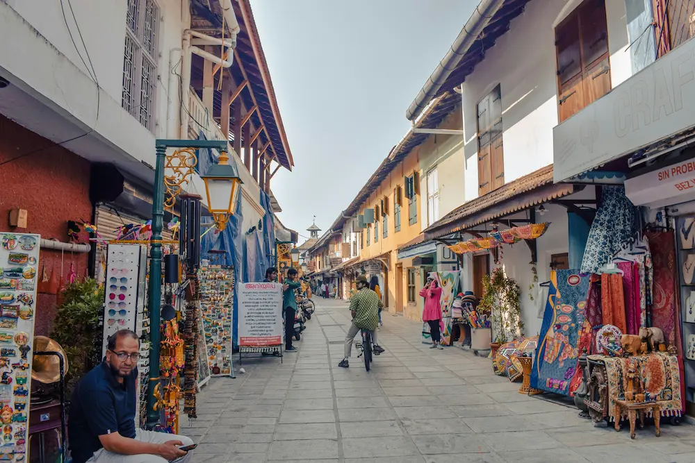 Street art in Fort Kochi on a calm morning is the best stay connected.