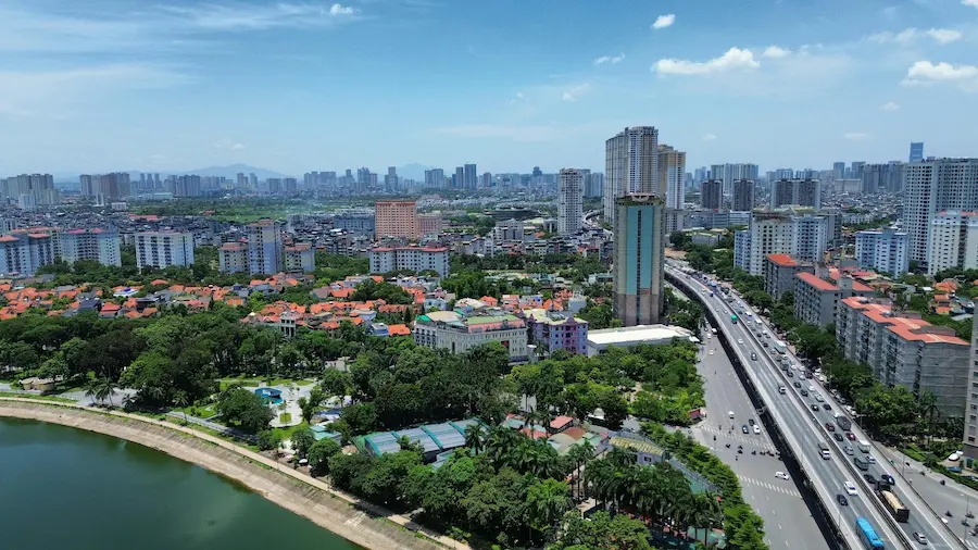 Family exploring Hanoi skyline views: a Hanoi with kids itinerary