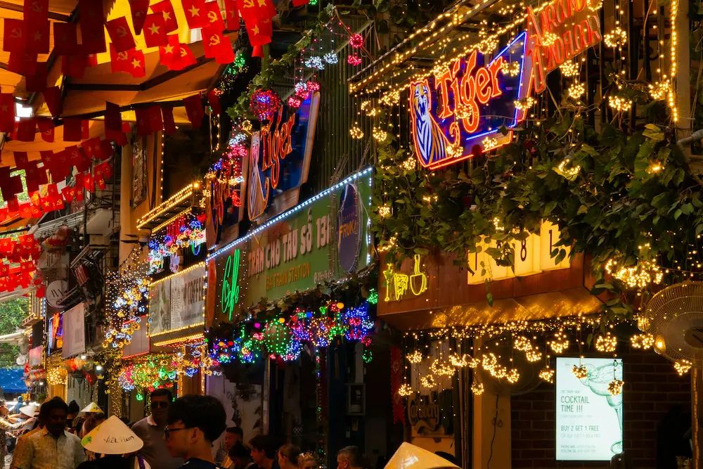 The Hanoi Night Market can be a lovely way to end the day. 