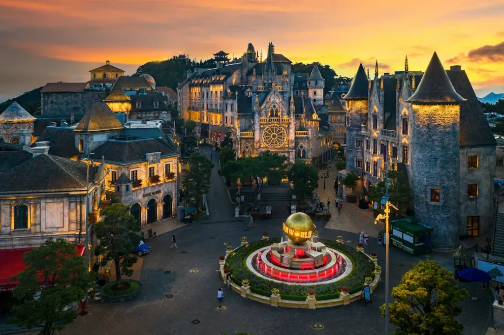 Sun World Ba Na Hills is like stepping out of a fairy tale at sunset, best for older kids. 
