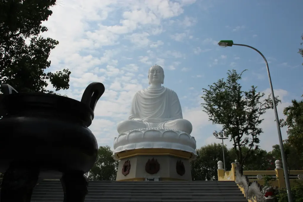 Nha Trang Pagoda during a morning visit. 