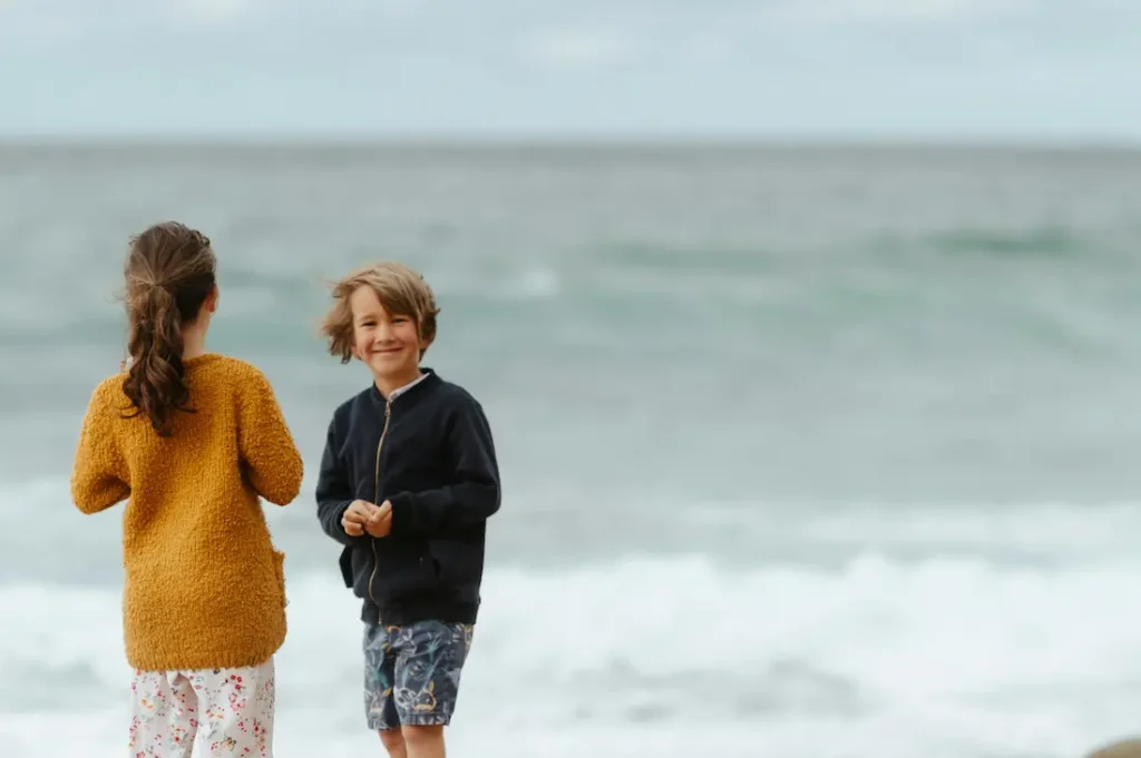 School-age kids in Aia are exploring beaches and temples. 