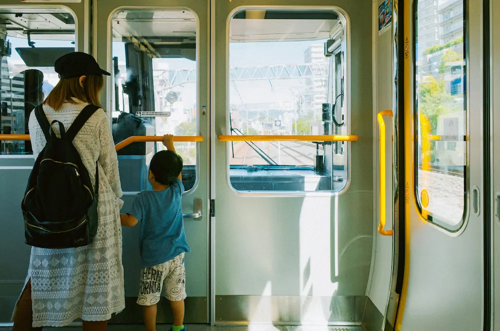 Public transport, including trains and buses are way cheaper in Asia for safe family travel. 