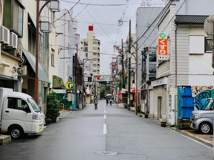 Pharmacies in Japan have diapers for kids.