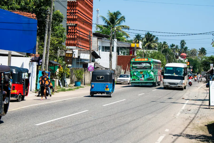 Asian roads are complicated  to walk with kids 