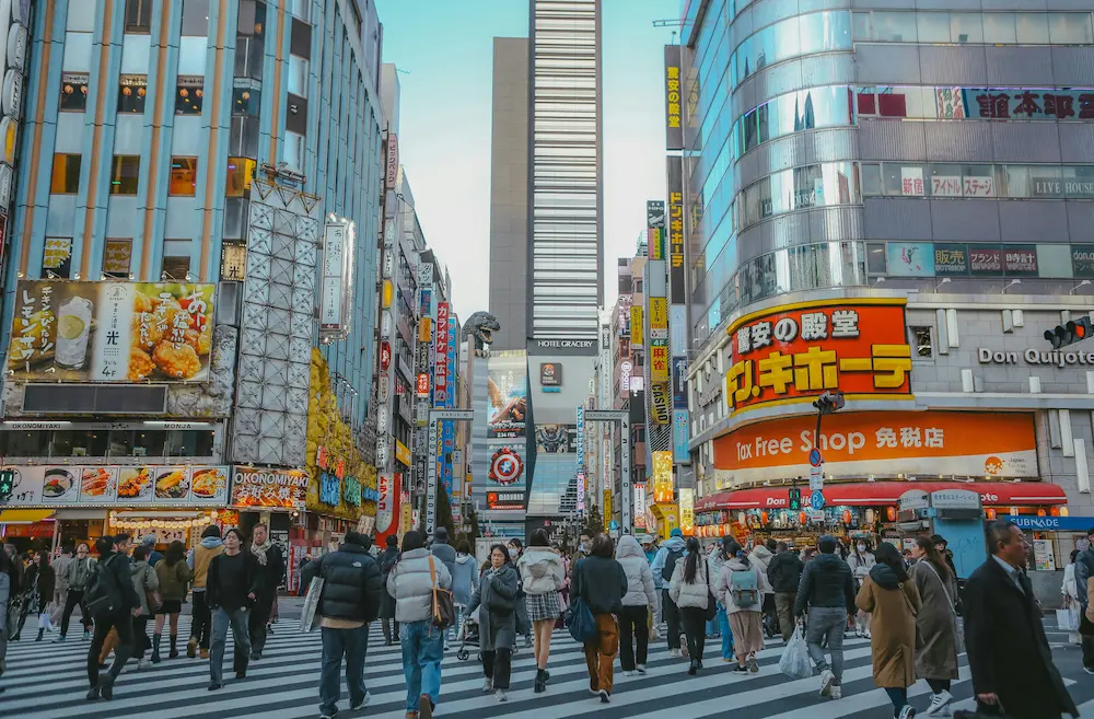 Tokyo neon streets Shinjuku city lights Japan