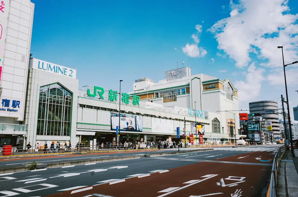 The huge train station in Tokyo needs a lot of walking with kids.