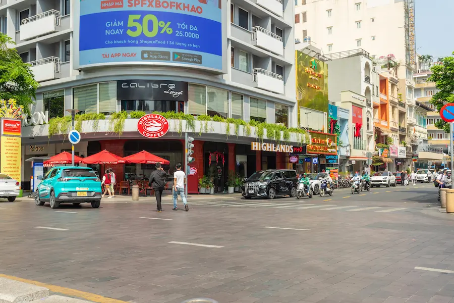 Streets of District 1, Saigon, are well-maintained and walkable for kids. 