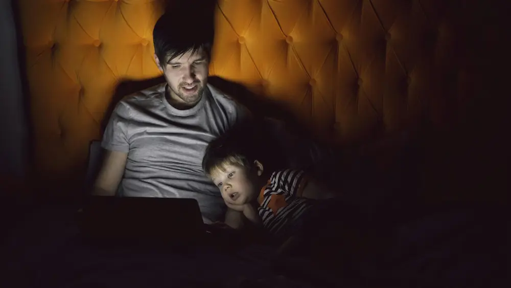 toddler awake at night Asia jet lag family travel hotel room kids playing late