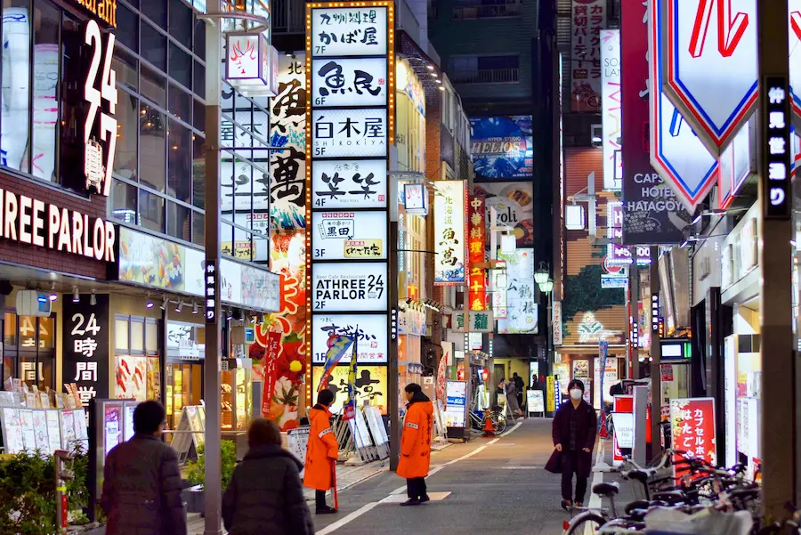 people walking on tokyo streets