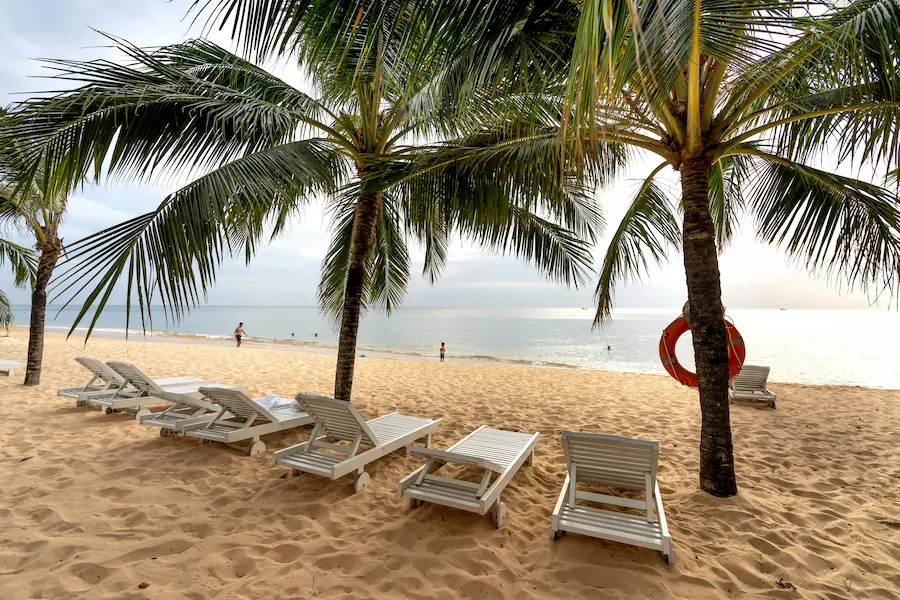 A clean, family-friendly private  beach in Phu Quoc