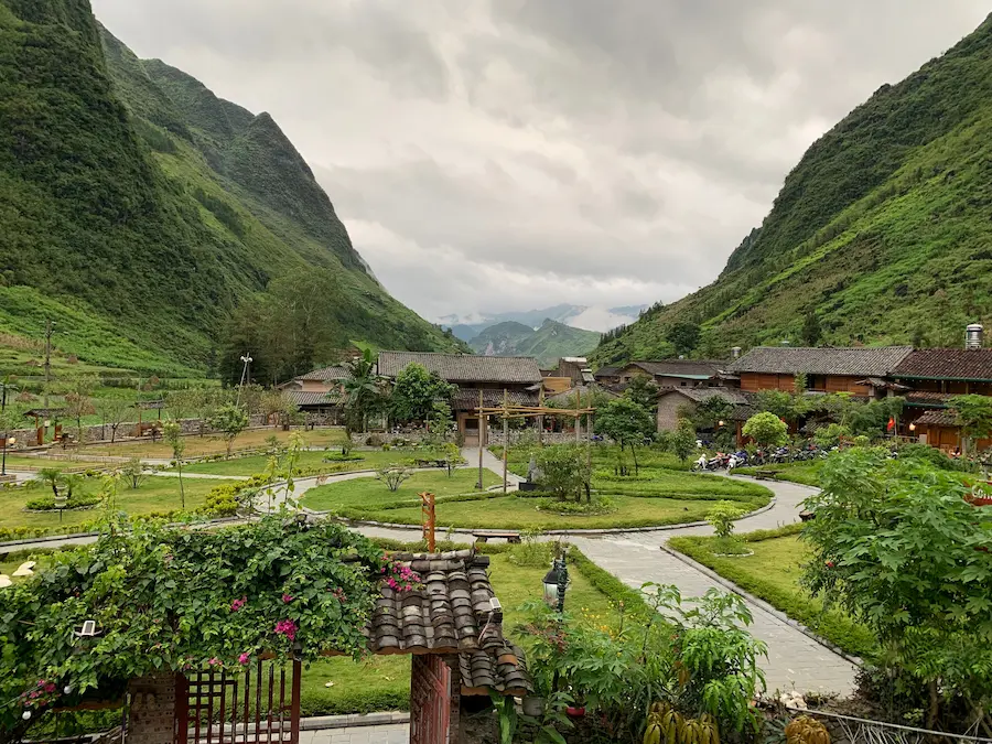 Family homestay overlooking rice terraces in Ta Van Sapa