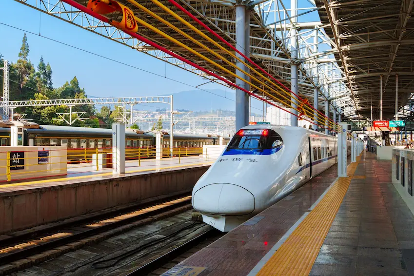 China high-speed rail with kids for families with young kids