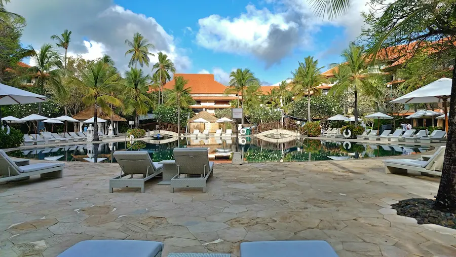 Bali resort kids club family travel pool safe environment