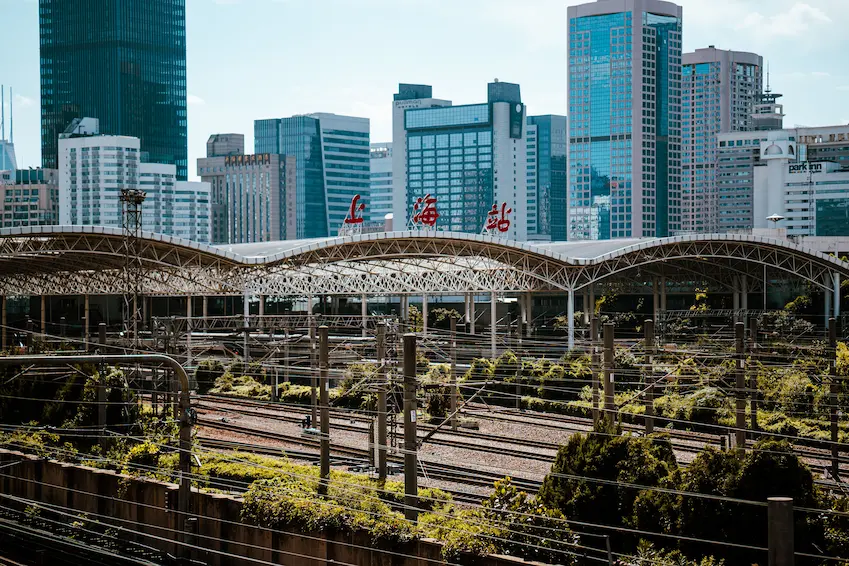 The train stations in china are really huge.