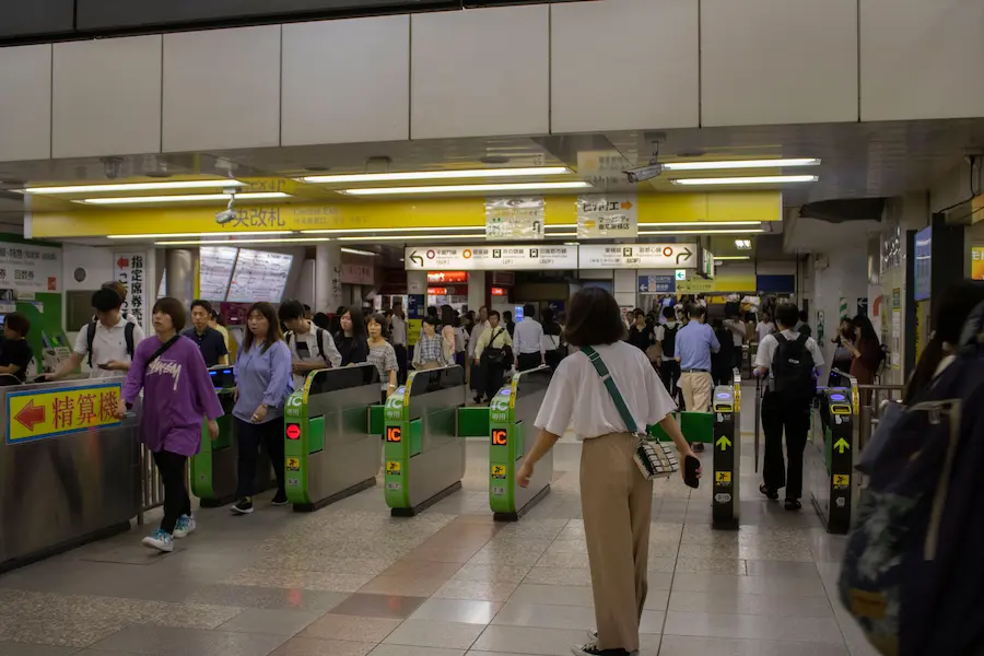 Tokyo Station Shinkansen platform for families traveling in Japan