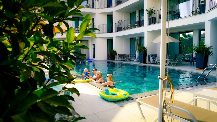 Family-friendly hotel room in Asia suitable for parents travelling with children